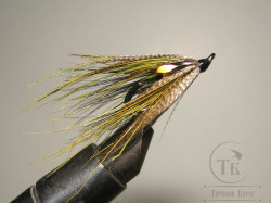 Муха лососёвая на двойнике Spey ( 21 ) Topol Teal DL 71 Bl. № 6 