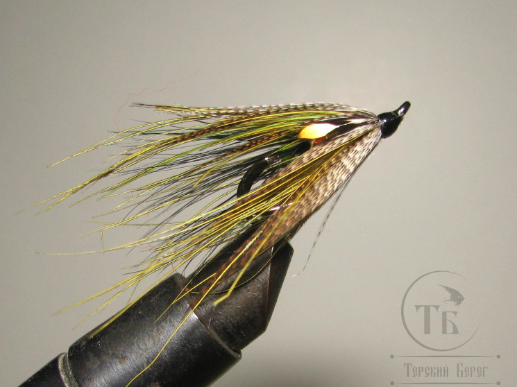 Муха лососёвая на двойнике Spey ( 21 ) Topol Teal DL 71 Bl. № 6 
