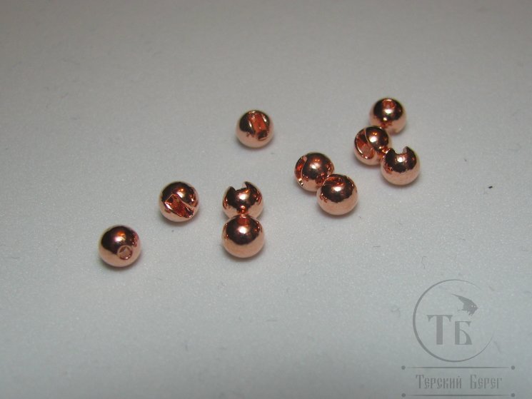 Вольфрамовый шарик с прорезью D 2,3 Copper  (10 шт)