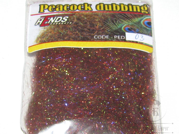 Даббинг Peacock Dubbing Brown / Red Violet Effect PED-03 Hends