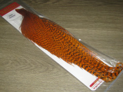1/2 Скальпа петуха Whiting Dry Fly Pro Grade Cape Grizzly Dyed Burnt Orange