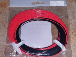 Шнур одноручный тонущий ( петли с двух сторон ) Sinking Line WF-5S/FS 90 ft.Red  Black 