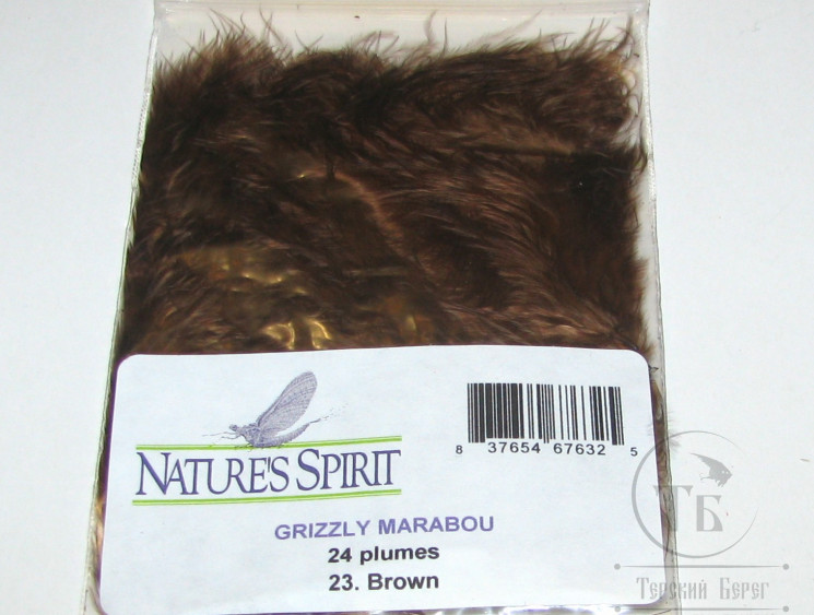 Grizzly Marabou Brown Natures Spirit