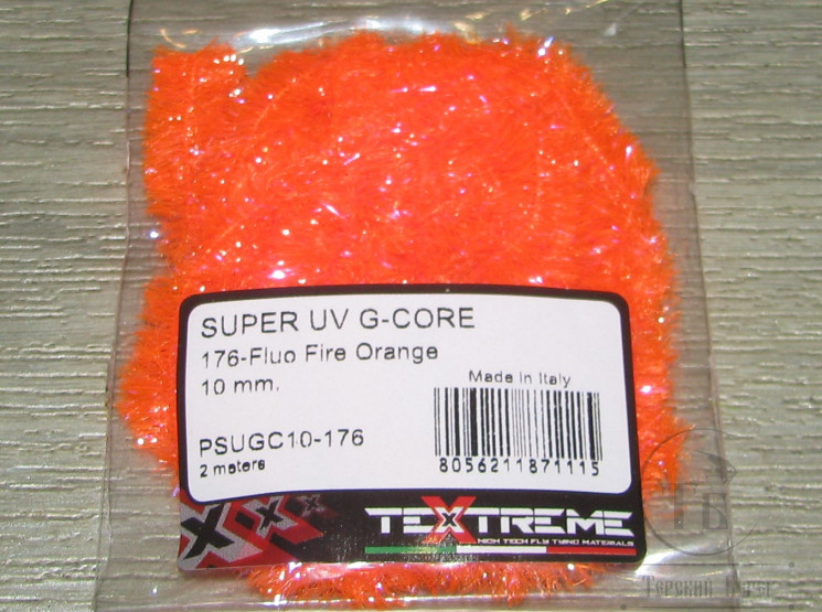 Синель Super G-Core 10 мм. Fl. Fire Orange Textreme