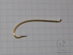 Крючок лососёвый одинарный Alec Jackson  Spey Fly Hook # 3 Heavy Wire Gold ( 1 шт )