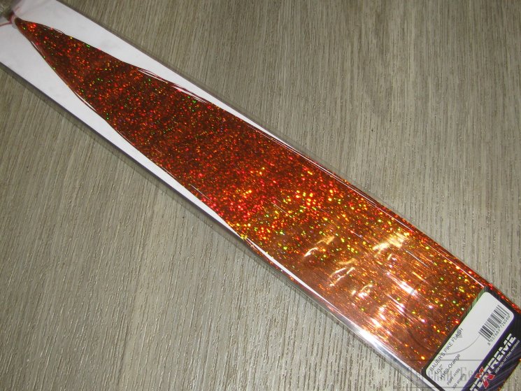 Плоский люрекс Bauer Pike Flashabow Golographic 1/32 Holo Orange Textreme  36 см.