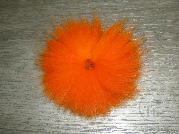 Хвост арктического песца оранжевый / Orange 