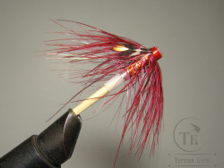 Муха лососёвая Spey Tube ( 3 ) Claret Pathacorva пластиковая трубка 3/4 дюйма