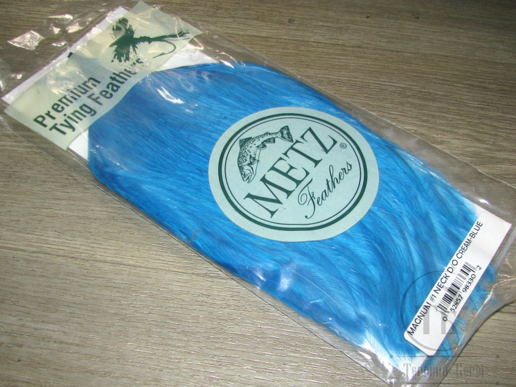 Скальп петуха MAGNUM #1 Cape Cream Blue METZ