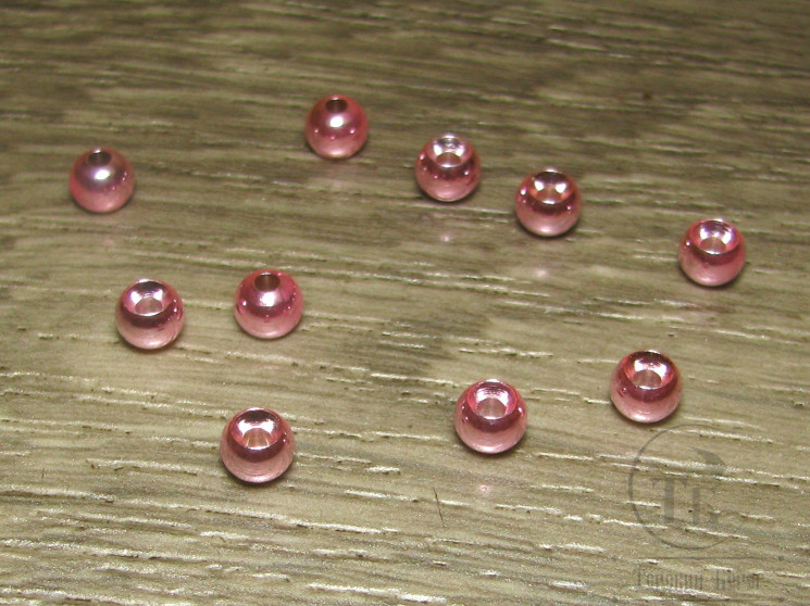 Шарик (головка) диам. 5,5 мм латунь Metallic Lt. Pink (10 шт) 