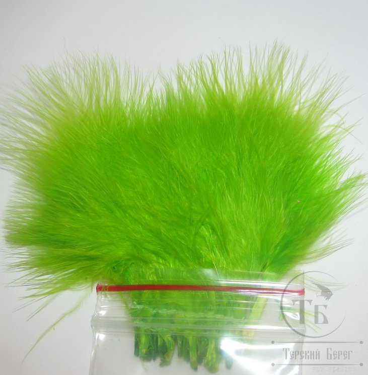 Мягкие пуховые перья Marabou Strung 1/8 OZ Greenhighlander Терский Берег