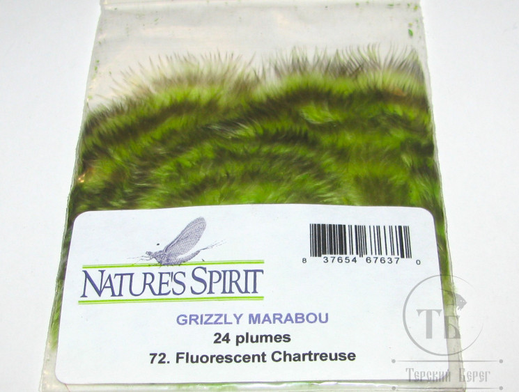 Grizzly Marabou Fl. Chartreuse Natures Spirit
