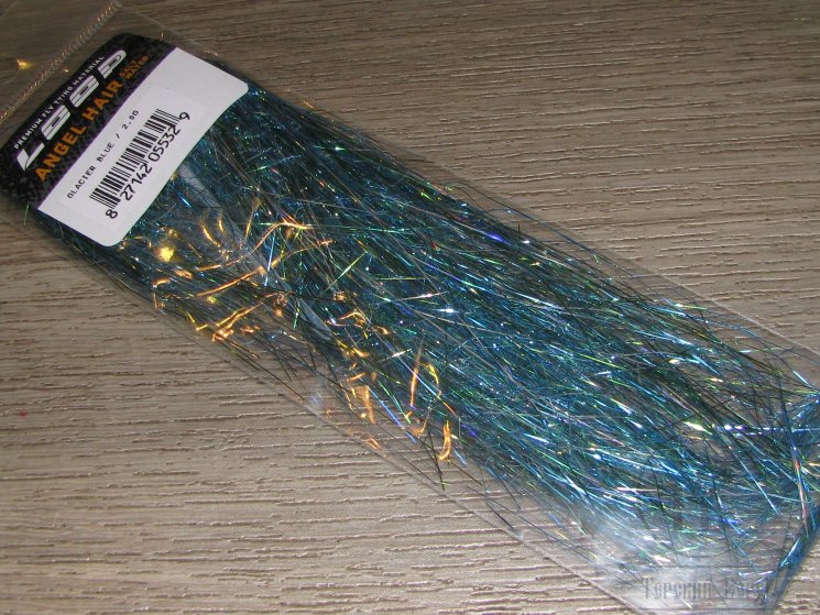 Плоский люрекс Angel Hair Salt Water Glacier Blue 2,0g Loop