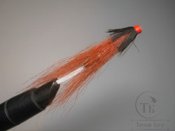 Муха лососёвая с "английским крылом" WG tube Mt. ( 8 ) D 3,0 медь 1 1/4 дюйма Fiery Brown Phatakorva