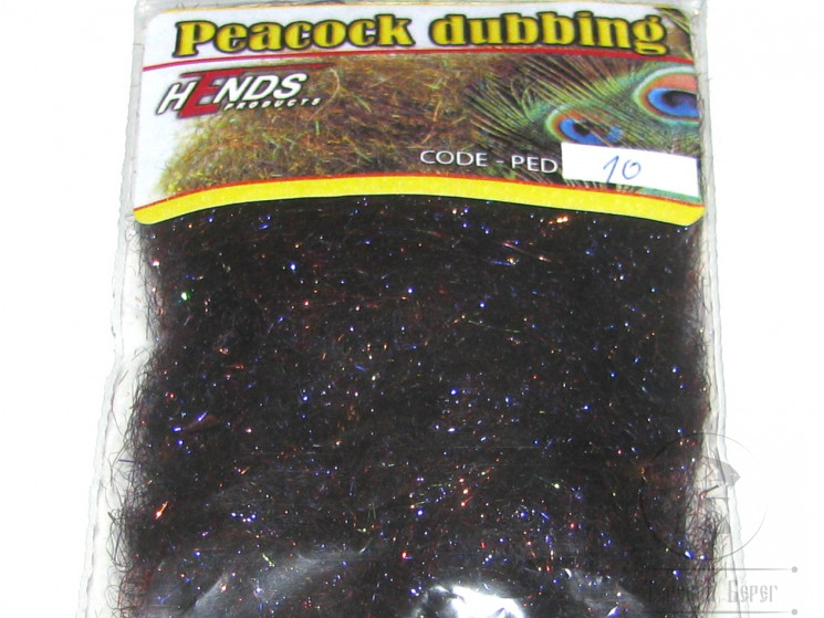 Даббинг Peacock Dubbing Black Bronze / Violet Red Effect PED-010 Hends