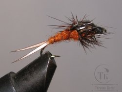  Муха нимфа Lt ( 44 ) Stone Fly Rusty Stim. №10