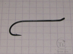 Крючок лососёвый одинарный Partridge Single Low Water Black Salmon № 2 ( 10 шт )