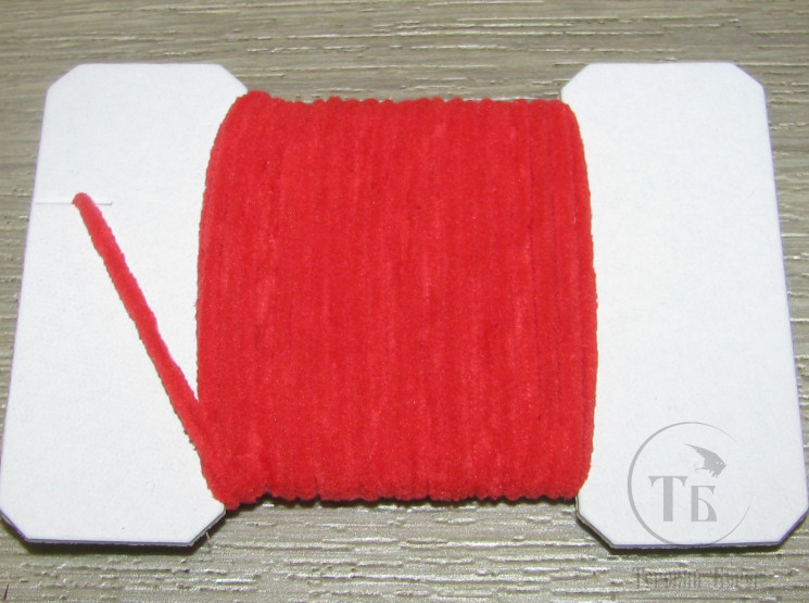 Синель Round Chenille R 1,5 mm ( 0 SM ) 5 метров Ярко Красный / Bright Red