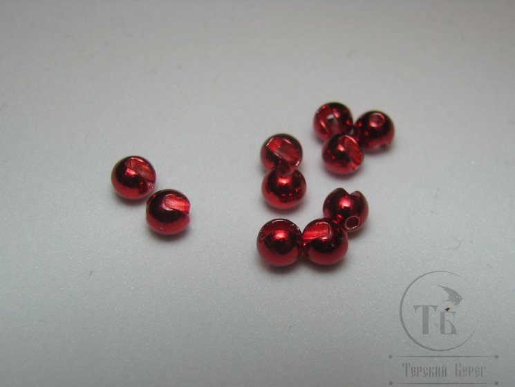 Вольфрамовый шарик с прорезью D 2,0 Metallic Red  (10 шт)