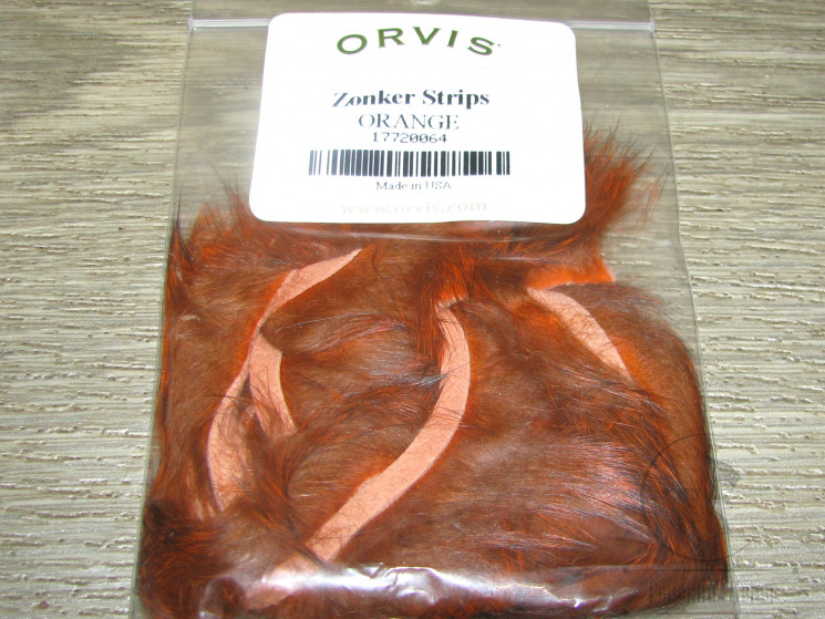 Зонкер кроличий 3-4 мм. (узкий) zonker strips Orange Orvis